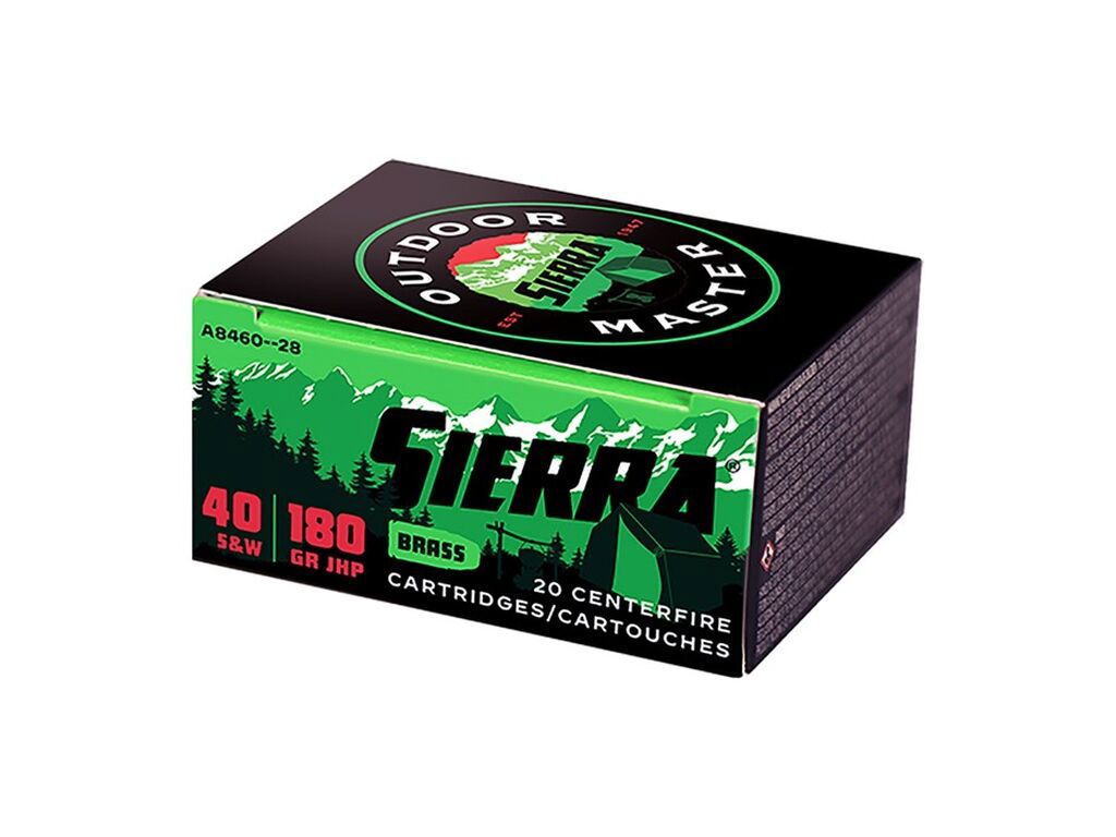 40 S&W Ammo - Sierra Outdoor Master JHP Sierra Outdoor Master JHP Ammo